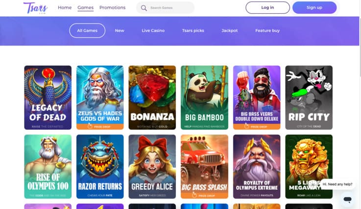 tsars casino igre