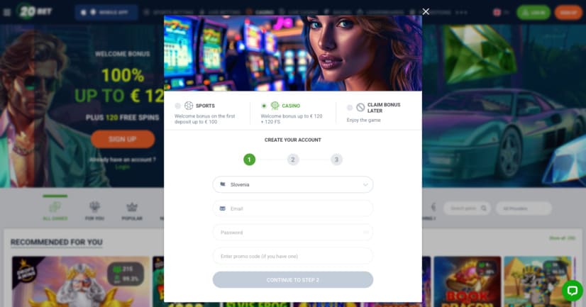 20bet registracija